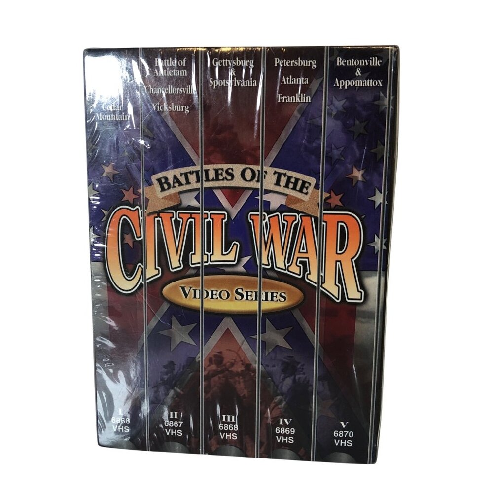 Battles Of the Civil War Video Series 5 VHS Pack Home Theatre Collection NEW